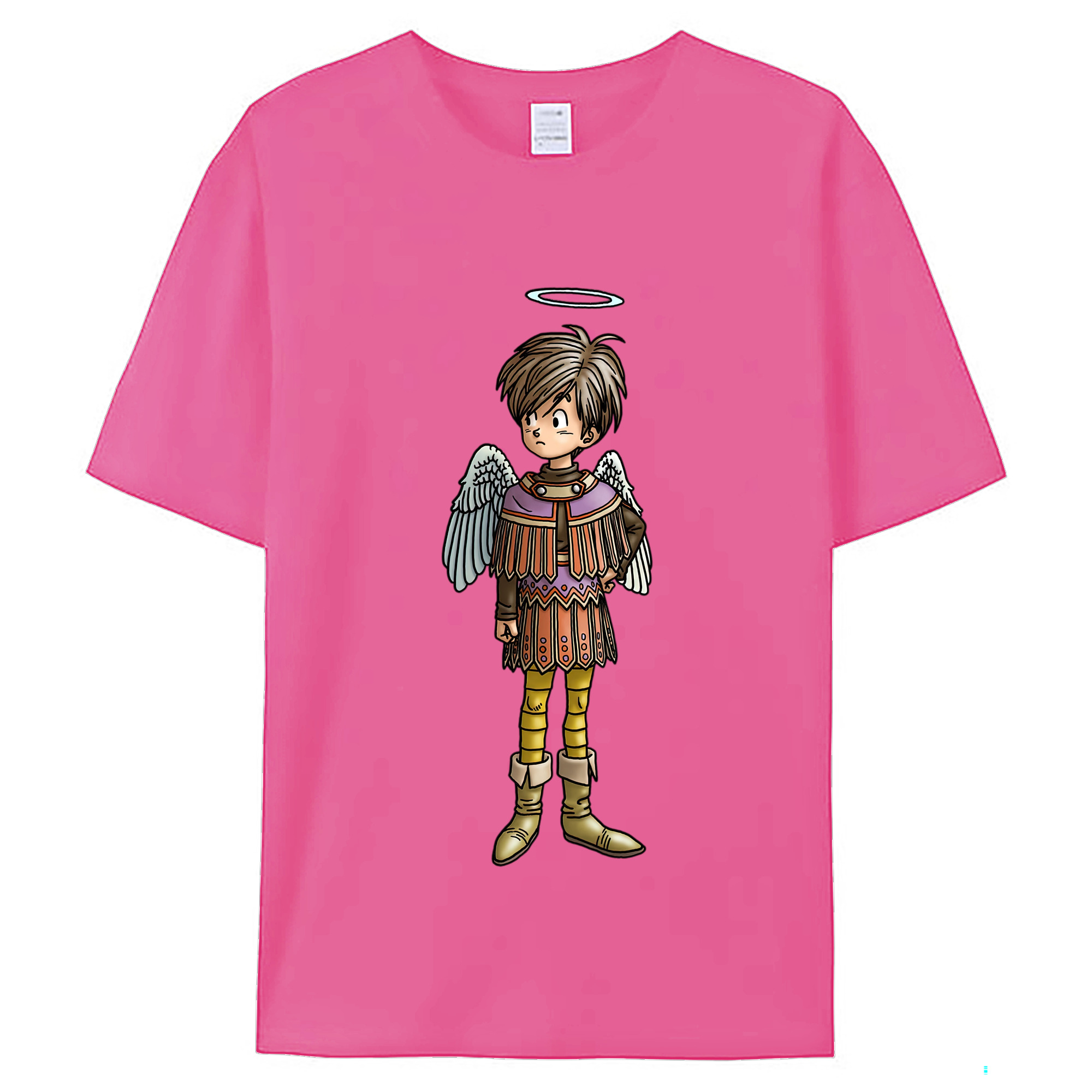 （画像用） ドラゴンクエスト Doragon Kuesuto Dragon Quest レディースカジュアルプリントTシャツ（綿100％）